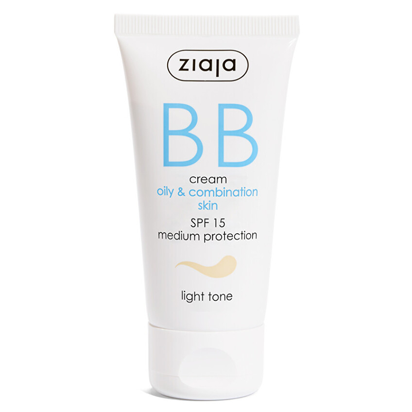 ZIAJA BB krém pro mastnou a smíšenou pleť SPF 15 Light Tone 50 ml