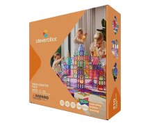 Cleverclixx Magnetická stavebnice Mega Creative Pack Pastel - 210 ks