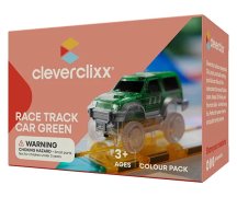 Cleverclixx Magnetická závodní dráha - Autíčko zelené - 1 ks
