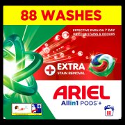ARIEL Kapsle na praní Plus Extra Stain Box 88 praní