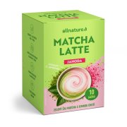 Allnature Matcha latte jahoda 10x20g