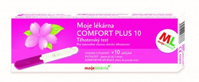 Test těh.Comfort Plus 10 tyčinka 1ks Moje lékárna