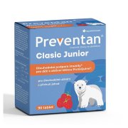PREVENTAN Clasic junior příchuť jahoda 90 tablet