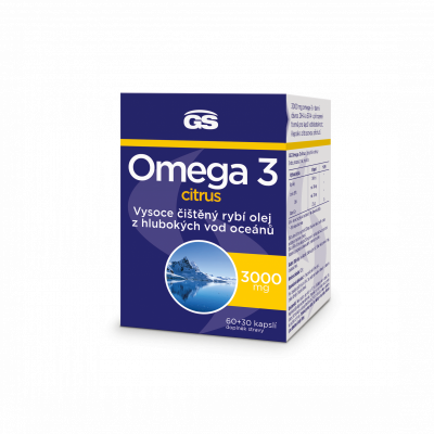 GS Omega 3 Citrus+D3 cps.60+30 ČR/SK