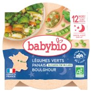 BABYBIO Zelená zelenina pastinák a boulghour s koriandrem 230 g