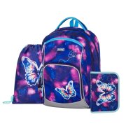 Oxybag OXY GO - školní set Motýl 3 ks: batoh, penál, sáček batoh, penál, sáček