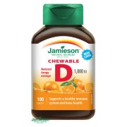 JAMIESON Vitamín D3 1000 IU tablety na cucání s příchutí pomeranče 100 tbl.