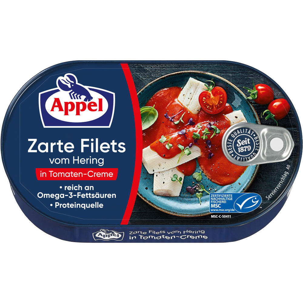 APPEL Filety ze sleďů v rajčatové omáčce 200 g