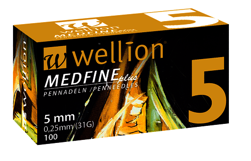 Wellion MEDFINE jehly inz.pera 0.25x5mm 31G 100ks