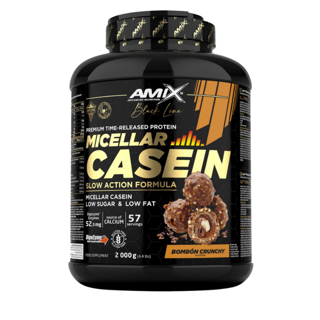 Amix Nutrition Black Line Micellar Casein 1000g - bombon crunchy