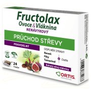 Fructolax Ovoce&Vláknina žvýkací kostky 24ks