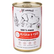 ALL ANIMALS Krůtí mleté s rýží 400 g