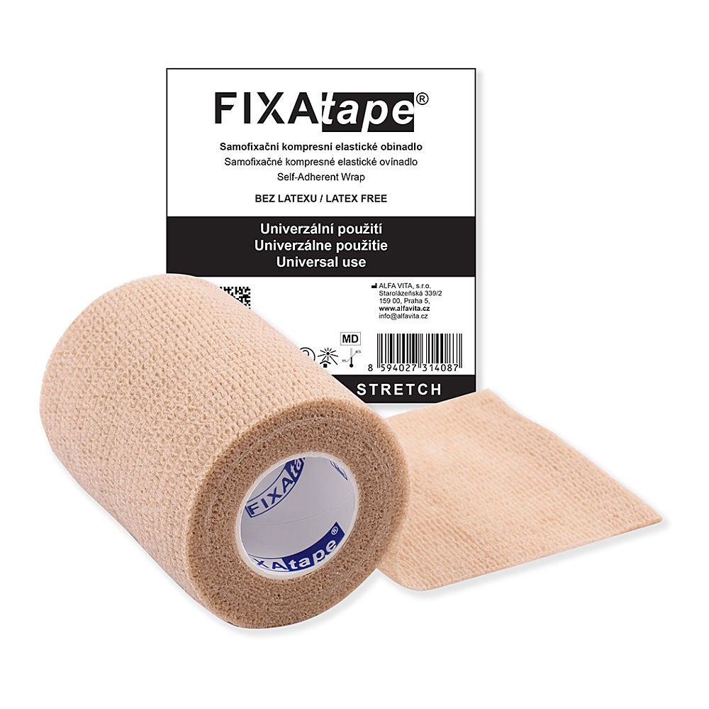 FIXAtape STRETCH Samofixační elastické obinadlo mix barev 7.5 cm x 450 cm 1 kus