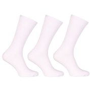 Nedeto 3PACK ponožky vysoké bambusové bílé (3PBV02) S