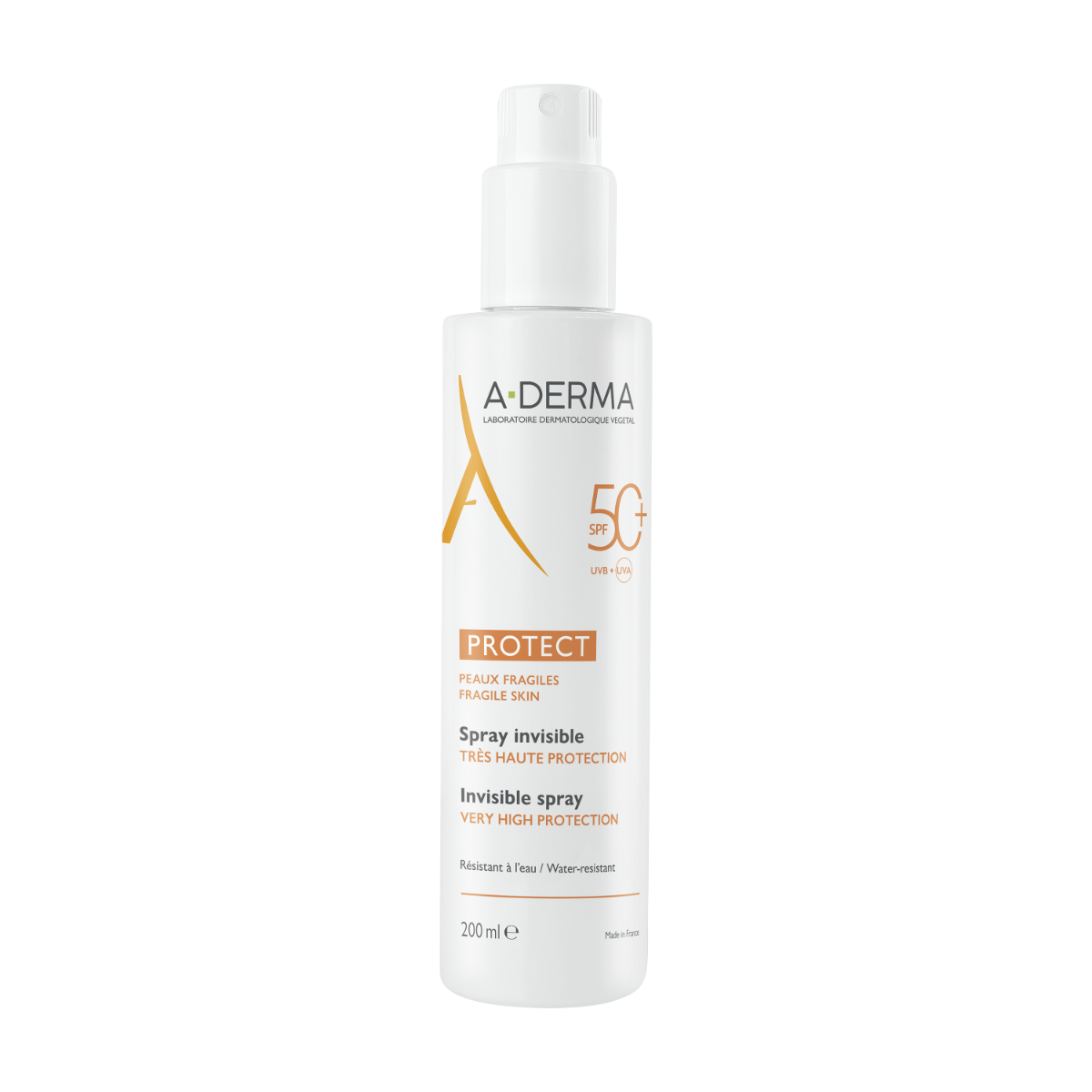 A-Derma Sun Protect transparentní sprej SPF50+ 200 ml