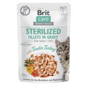 BRIT Care cat sterilized fillets with turkey kapsička pro kočky 85 g