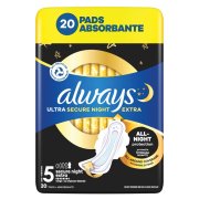 Always Ultra Secure Night Extra vložky velikost 5, 20ks