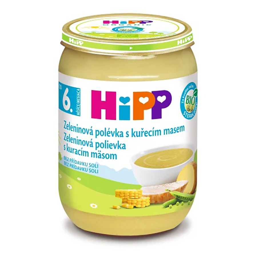 Hipp BABY MENU BIO Zeleninová polévka s kuřecím masem 190 g