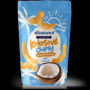 Allnature Kokosové chipsy pražené s karamelem BIO 40g