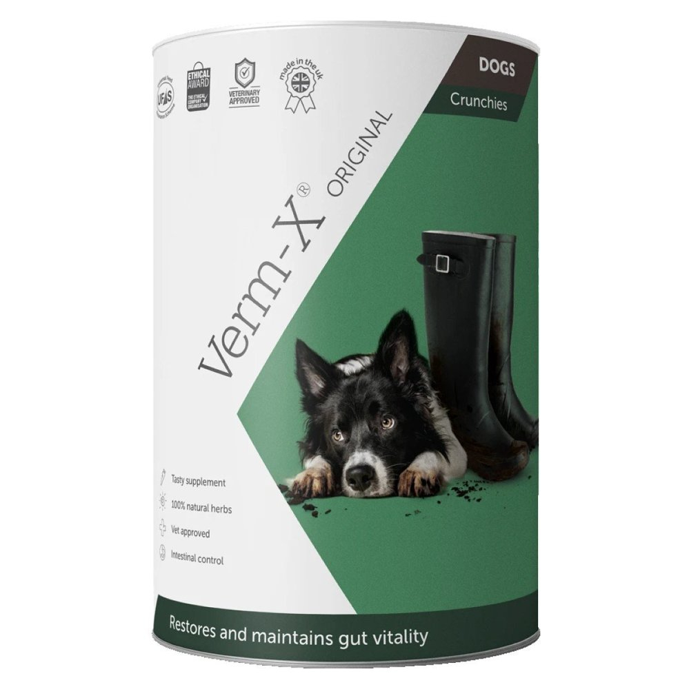 VERM-X Přírodní granule proti střevním parazitům pro psy 325 g
