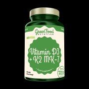GREENFOOD NUTRITION Vitamin d3 + k2 mk-7 vital delta 90 kapslí
