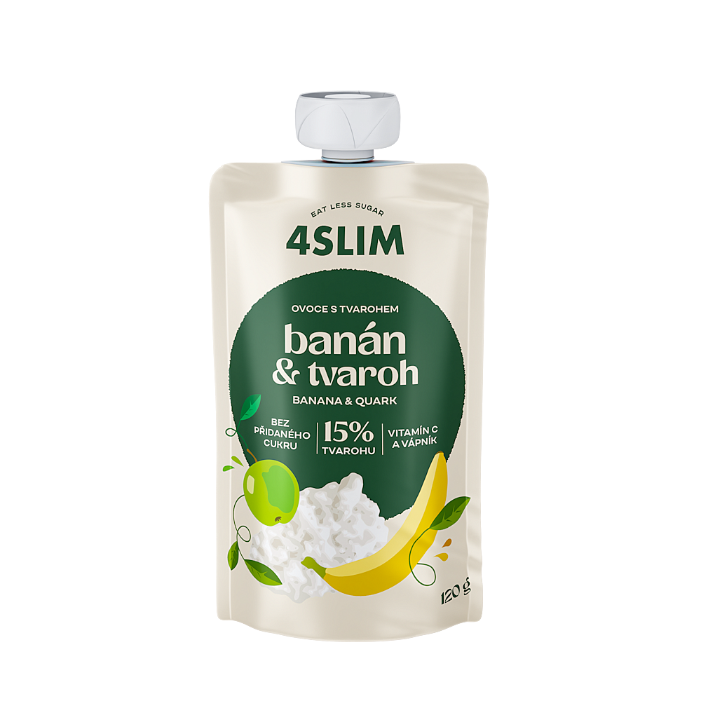 4SLIM Banán tvaroh kapsička 120 g
