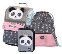 Baagl 3 SET Zippy Panda: aktovka, penál, sáček