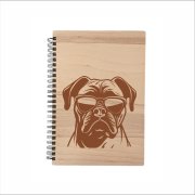 MA-NU Notýsek A5 brýle - bílý papír Bull mastiff