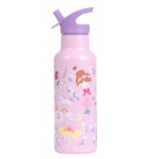 A Little Lovely Company nerezová láhev na pití, 500 ml - princezny