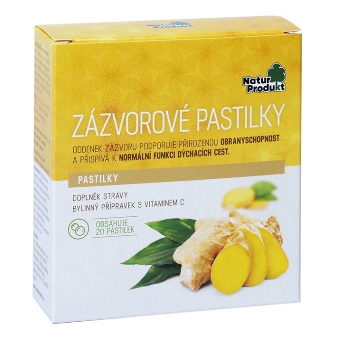 Naturprodukt Zázvorové pastilky 20ks