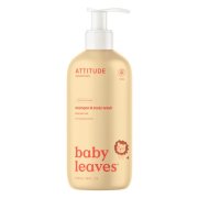 ATTITUDE Baby leaves dětské tělové mýdlo a šampon 2 v 1 s vůní hruškové šťávy 473 ml