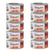 Akinu VITALITY Kuřecí & losos konzerva pro kočky 10 x 70 g