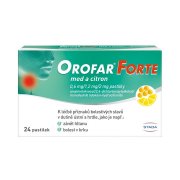 Orofar Forte Med a Citron 0,6 mg/1,2 mg/2 mg  24 pastilek