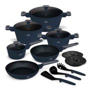 Berlingerhaus Sada nádobí s titanovým povrchem 15 ks Deep Sea Collection