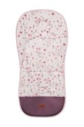 SENSILLO Oboustranná vložka do kočárku, velvet, bavlna, Květinky, růžové