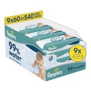 Pampers Aqua čistící ubrousky 9x60ks