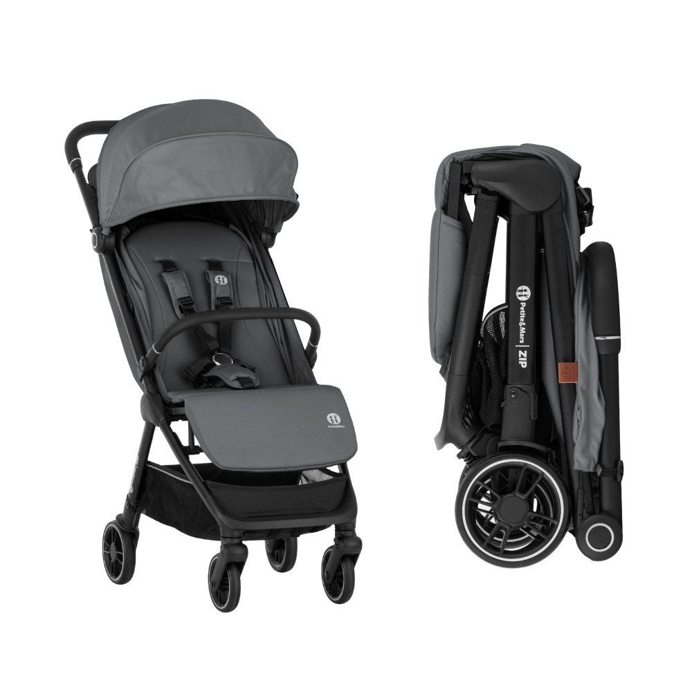 Petite&Mars Kočárek sportovní Zip Smoky Anthracite