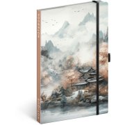 NOTIQUE Notes Japonsko, linkovaný 13 × 21 cm