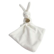 DOUDOU Dárková sada králíček s muchláčkem 10 cm