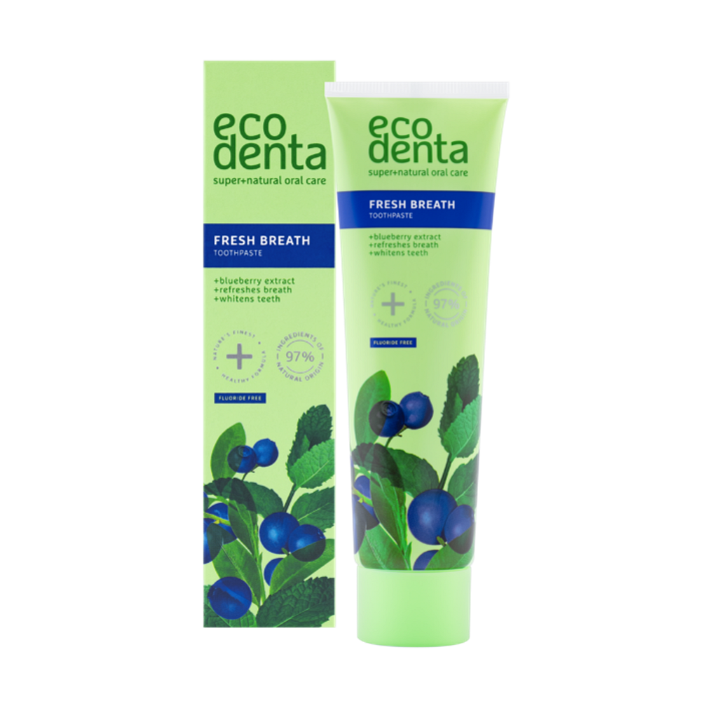 ECODENTA Zubní pasta s extraktem z borůvek pro svěží dech 100 ml