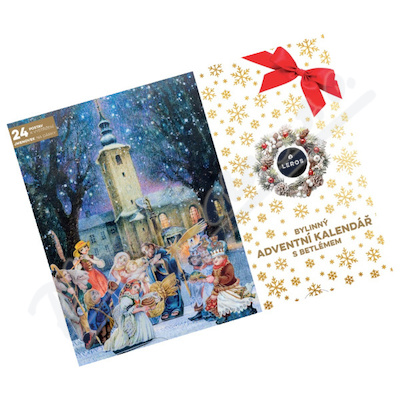 LEROS bylinný adventní kalendář s betlémem 24 sáčků