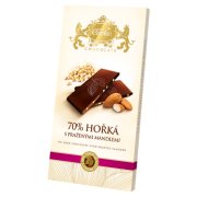CARLA Hořká čokoláda 70% s praženými mandlemi 80 g