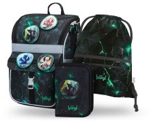 Baagl SET 3 Zippy Draci: aktovka, penál, sáček