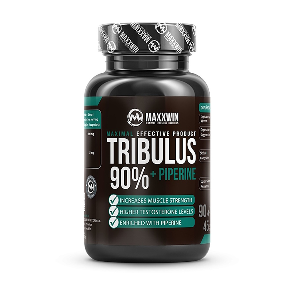 MAXXWIN Tribulus 90% + piperin 90 kapslí