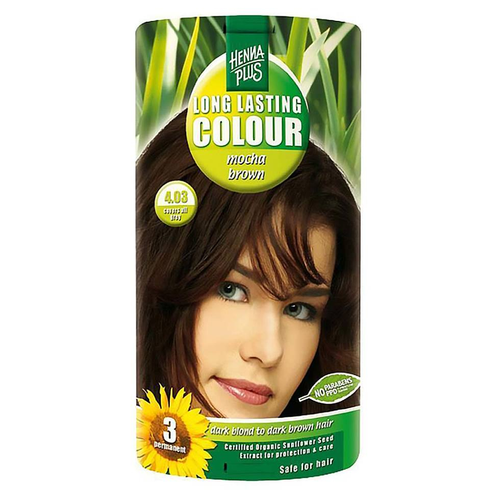 HENNA PLUS Přírodní barva na vlasy 4.03 Mocca hnědá 100 ml