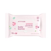 ATTITUDE Baby Leaves Vlhčené ubrousky 99% vody bez vůně 72 ks