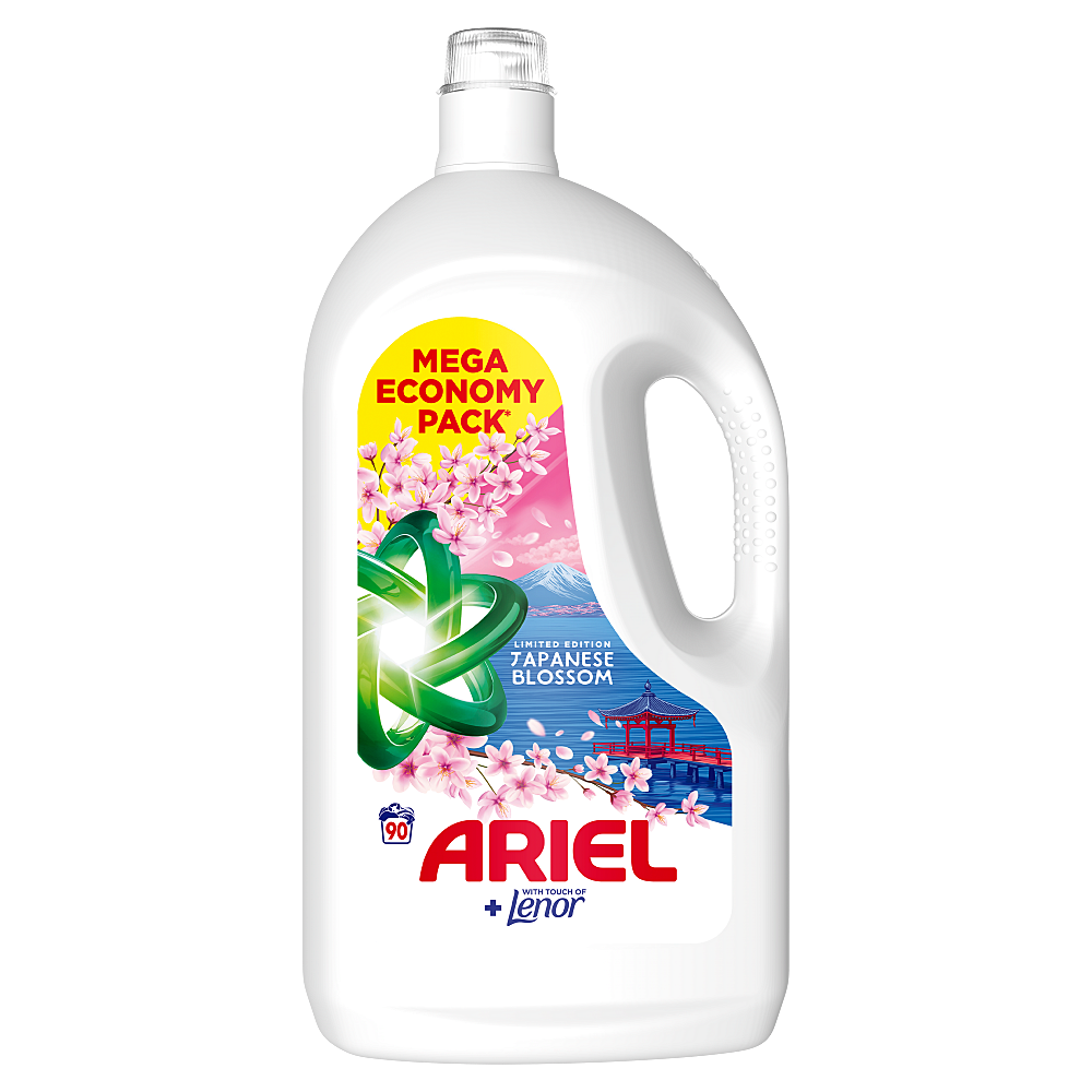 ARIEL Gel japanese blossom 90 praní 4,05 l