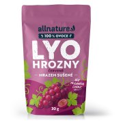 ALLNATURE Hroznové víno červené sušené mrazem 30 g