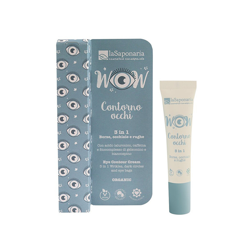 LA SAPONARIA Konturovací oční krém 3 v 1 BIO 15 ml