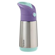 B.BOX Termoska na pití s brčkem lilac pop 12m+ 350 ml